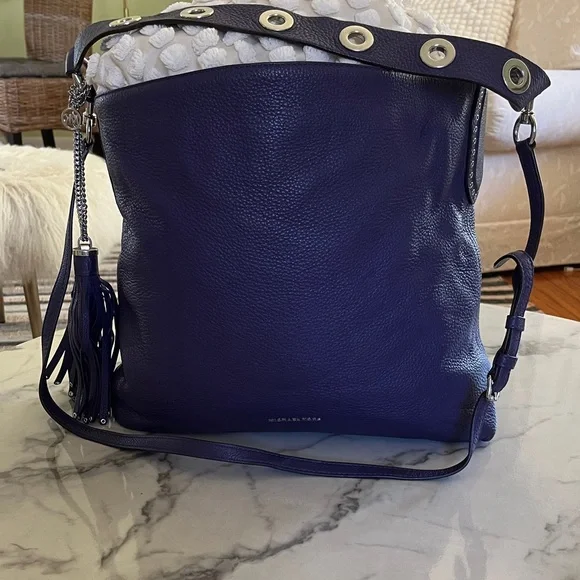 Michael Kors deep purple Crossbody Bag with Tassel - Picture 1 of 11